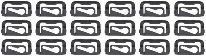 OER 1973-75 GM, Nova, X-Body, Rear Window Glass Molding Clip Set, 18 Piece Set 153734