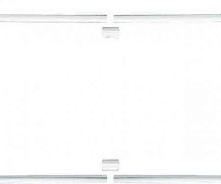 OER 1962-65 Chevy II / Nova 2-Door Hardtop Rear Window Moldings 14386