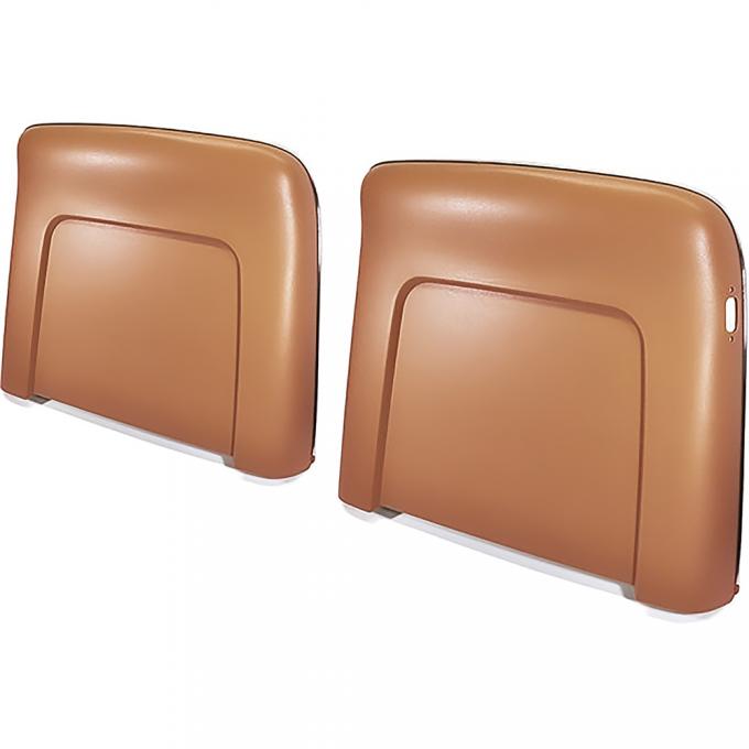 OER 1968-72 Buick, Cadillac, Chevrolet, Oldsmobile, Pontiac, Strato Bench or Bucket, Seat Back Panels, Reclining Style, Tan ABS N1034