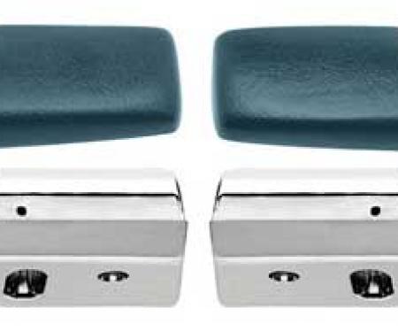 OER 1965-67 Nova, 1967 Camaro / Firebird Black Standard Front Arm Rest Kit *R4801