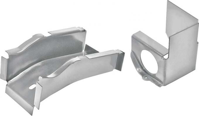 OER 1966-67 Chevy II, Nova, Rear Frame Rail / Floor Brace, Passenger Side, Silver Weld Thru Coating 14618W