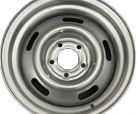 OER 1968-81 Chevrolet, Rally Wheel, 15" x 8", 5x4-3/4" Lug Pattern, 4-1/2" Backspacing, Silver WT5656C