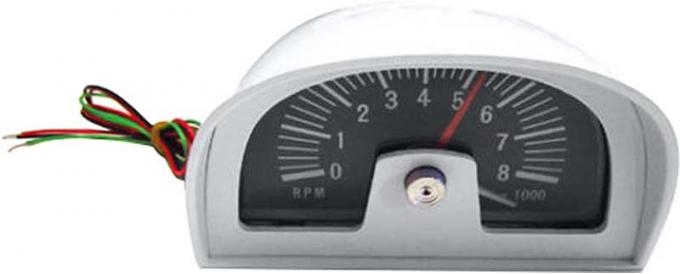 OER Hood Tachometer, 8000 RPM, Dixco Style, Universal Fit A9100101