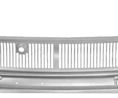 OER 1966-67 Chevy II Nova, Cowl Top Vent Grill, Silver Weld-Thru™ Primer 16102W