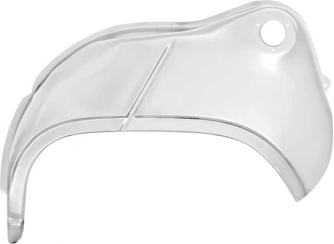 OER 1966-67 Chevy II / Nova, Rear Outer Wheelhouse, Drivers Side, Silver Weld Thru Coating N119W