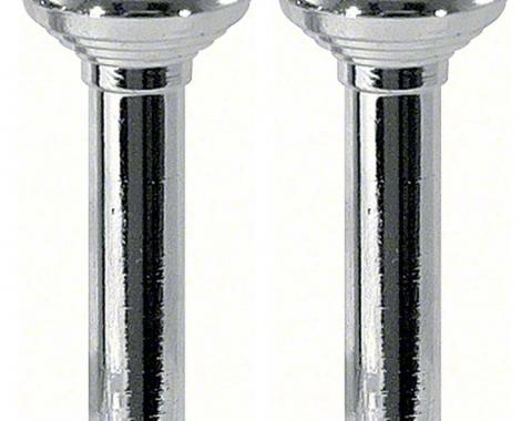 OER 1967 Chrome Door Lock Knobs (Pair) K588