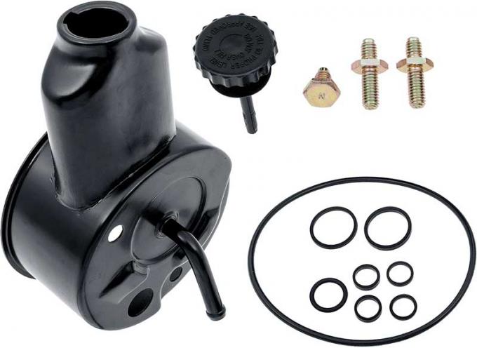 OER 1967-68 Power Steering Reservoir Small Block (Black Powder Coat) 5692845