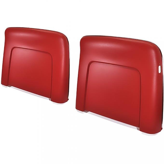 OER 1968-72 Buick, Cadillac, Chevrolet, Oldsmobile, Pontiac, Strato Bench or Bucket, Seat Back Panels, Reclining Style, Red ABS N1022