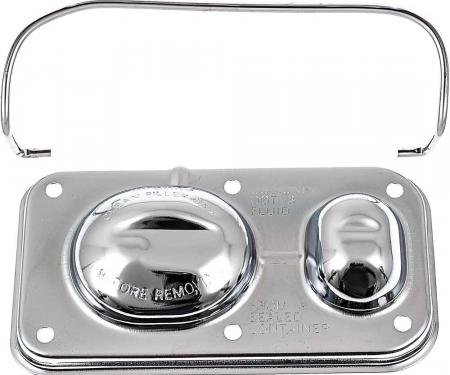 OER Single Bail Chrome Master Cylinder Cover J9101