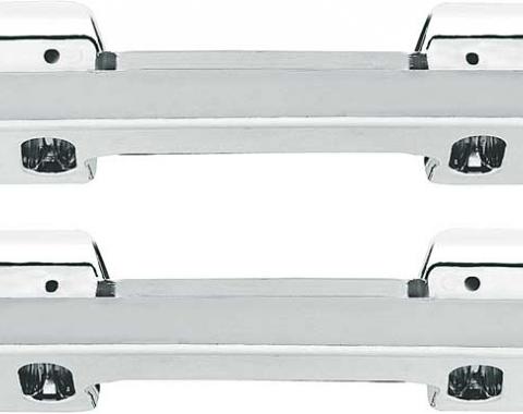 OER 1965-67 Bel Air/Biscayne, 1965-67 Nova, 1967 Camaro/Firebird Arm Rest Bases Front Chrome *K7953