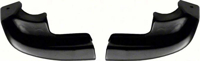 OER 1962-67 Chevy II / Nova Black Windlace End Caps K413