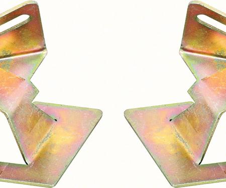 OER 1968-72 Chevy II / Nova Lower Windshield Reveal Molding Corner Clips - PR K692