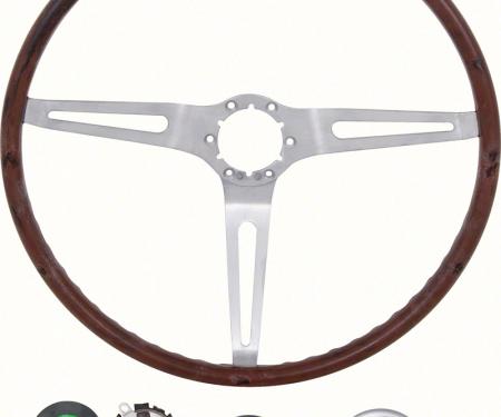 OER 1969 Camaro, Impala / Full Size, Nova without Tilt Wheel Rosewood Steering Wheel Kit *R6533