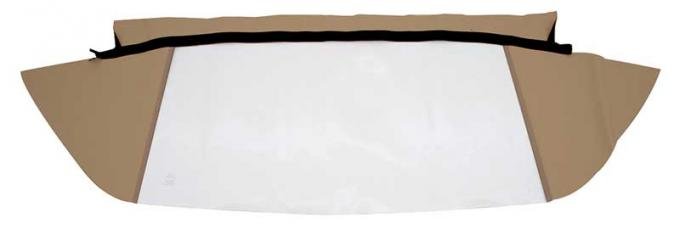 OER 1962-63 Chevy II/Nova Convertible, Rear Window Only, Plastic, Canvas Cloth, Beige CD2032203